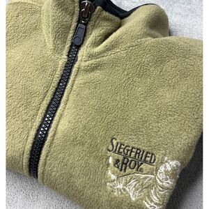 Siegfried & Roy Green‎ Fleece Vest Full Zip Outdoor Casual Hiking Camping Vest